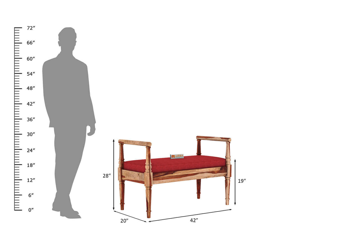 Peppy Bench - Urbnfurnish