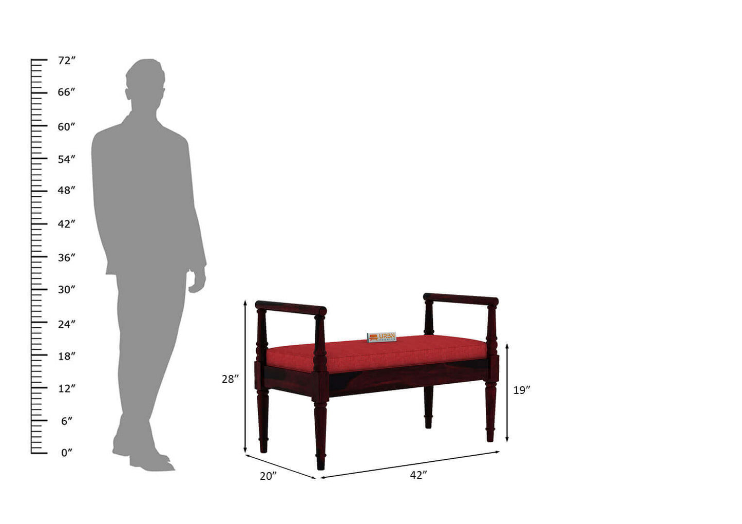 Peppy Bench - Urbnfurnish