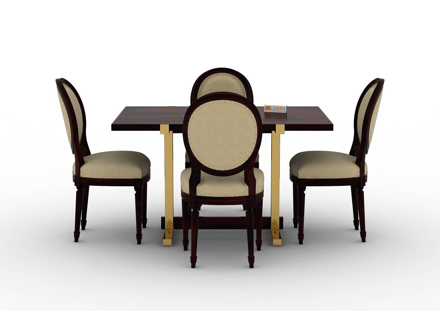 Pinecone-4-Seater-Dining-Set-Golden-Walnut-Ivory_2