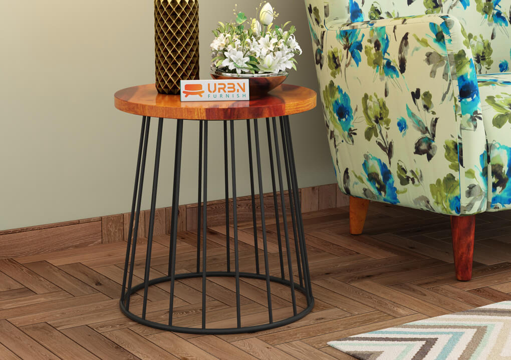 Ringette-Round-End-Side-Table-Black-Honey_1