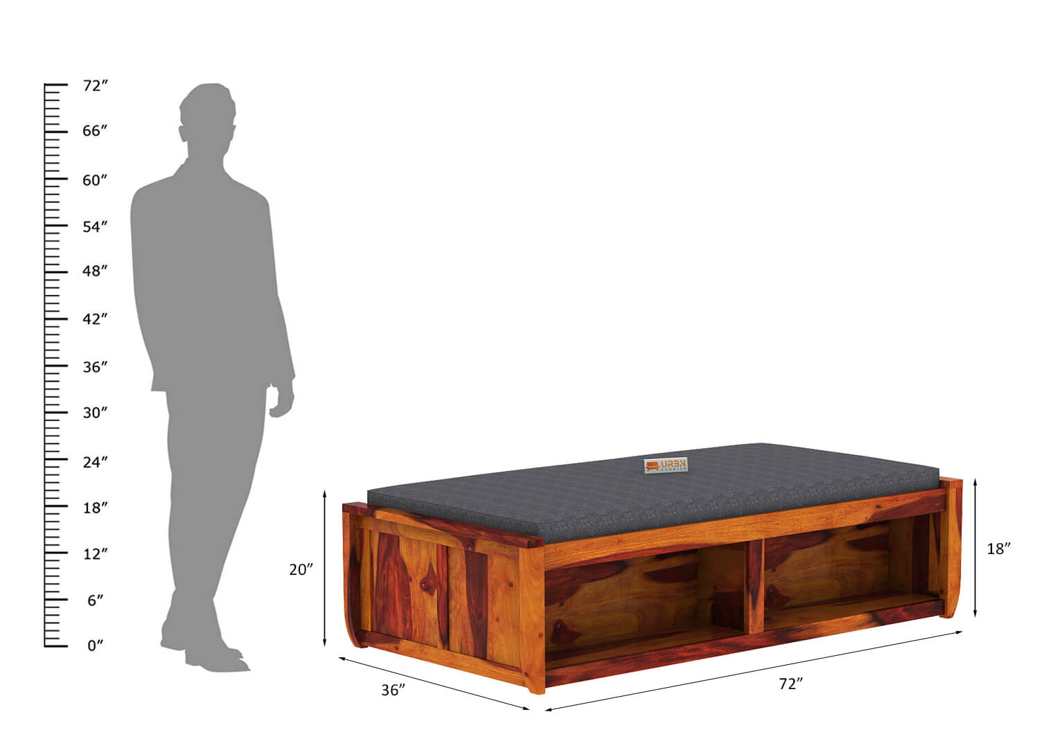 Riota Divan With Storage - Urbnfurnish