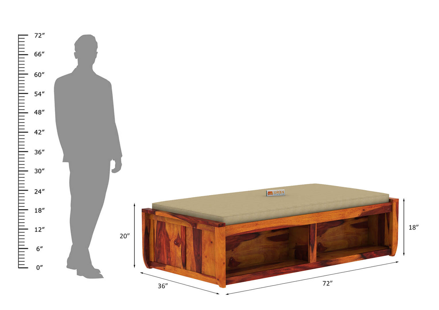 Riota Divan With Storage - Urbnfurnish