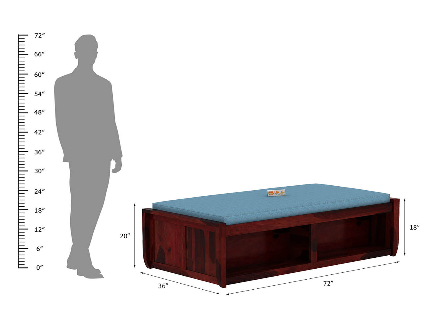 Riota Divan With Storage - Urbnfurnish