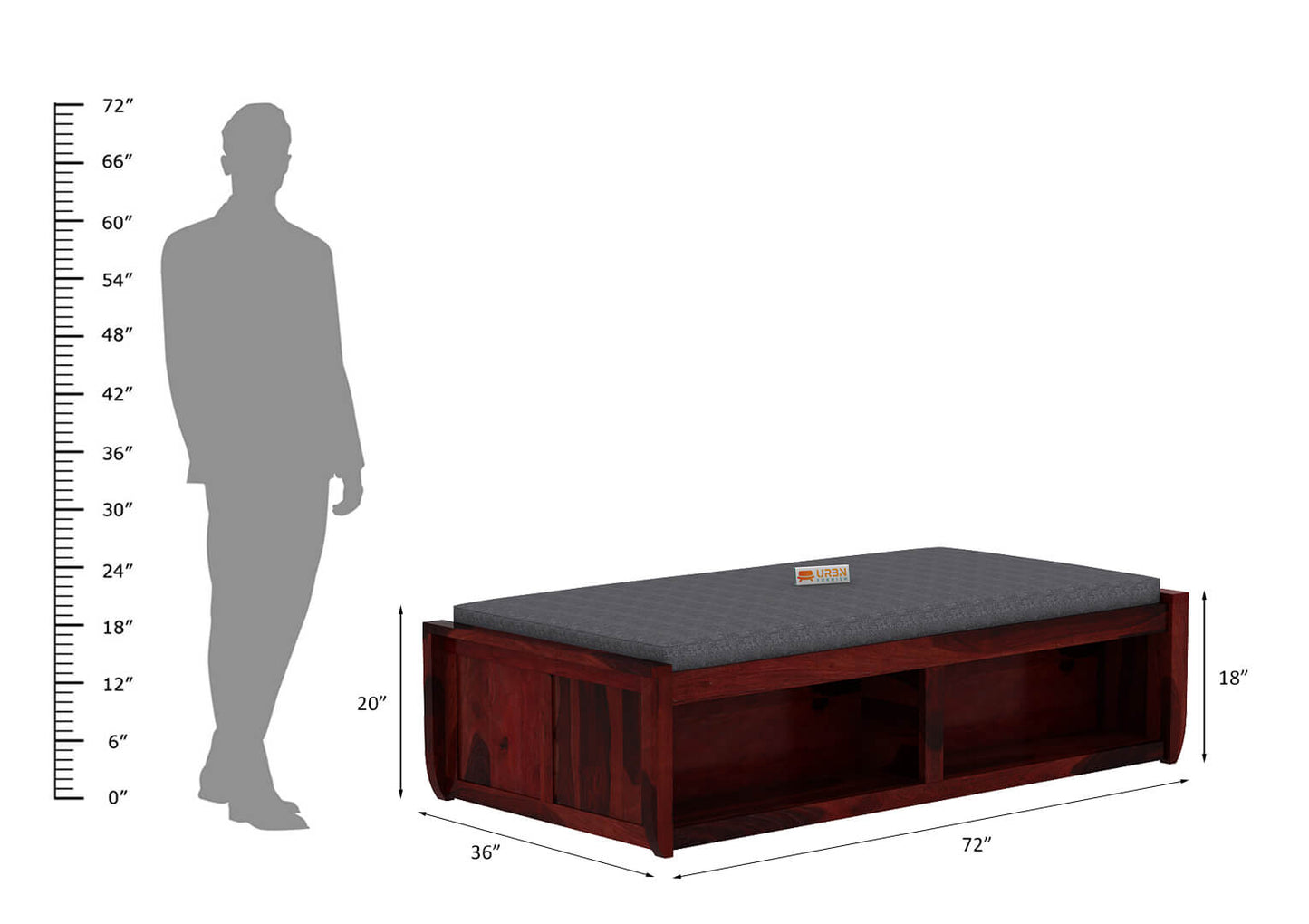 Riota Divan With Storage - Urbnfurnish