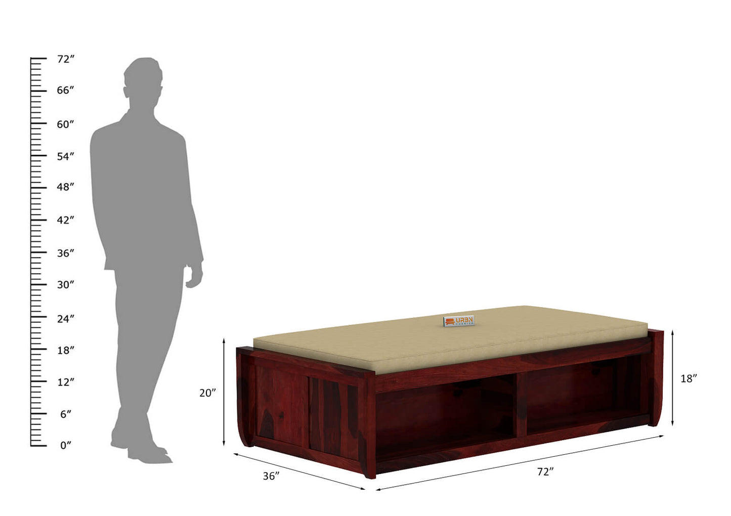 Riota Divan With Storage - Urbnfurnish