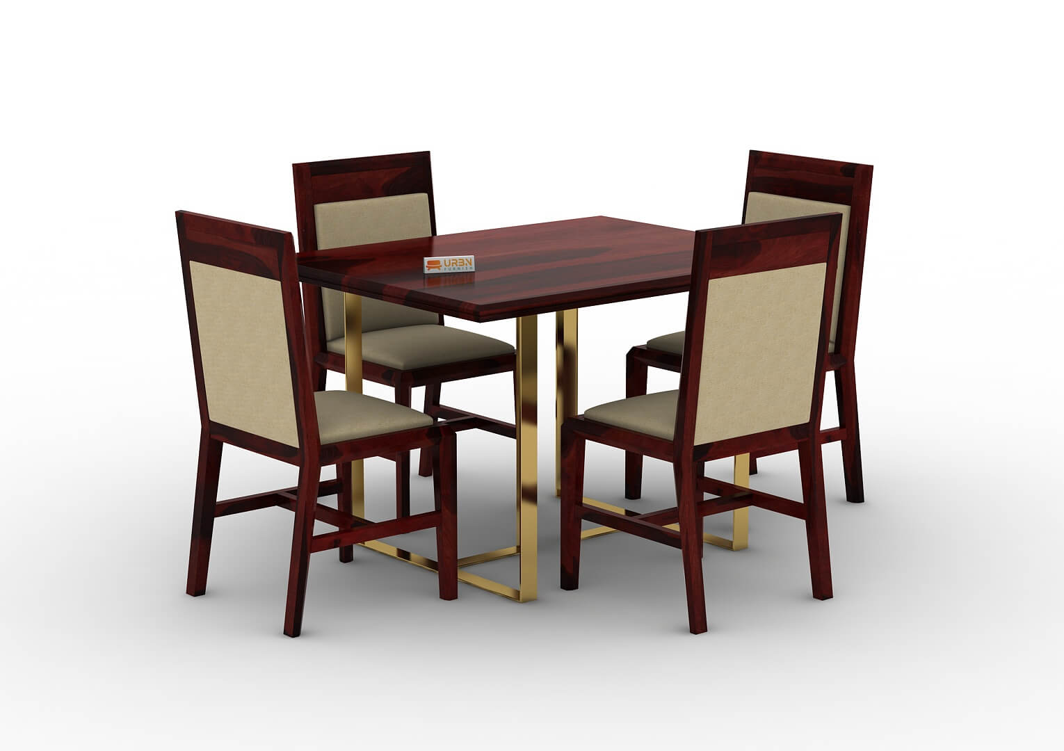 Ritaya-4-Seater-Dining-Set-Golden-Mahogany-Ivory_3