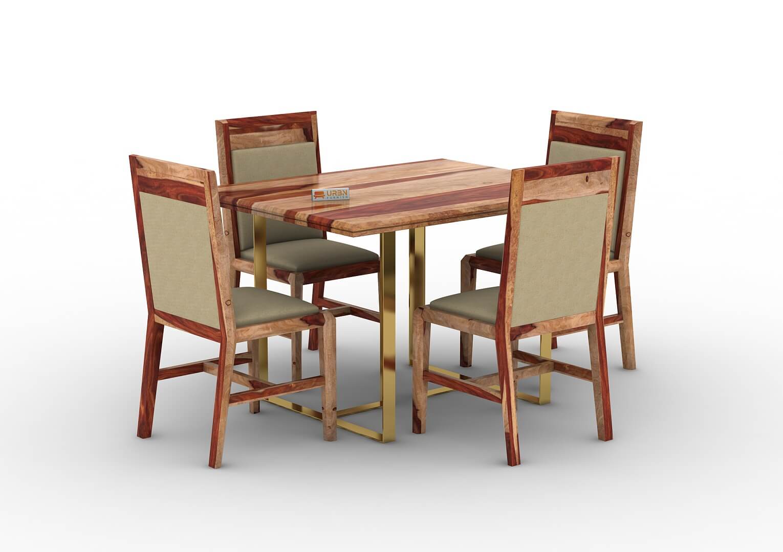 Ritaya-4-Seater-Dining-Set-Golden-Natural-Ivory_3
