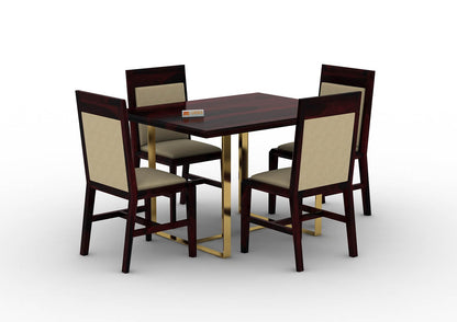 Ritaya-4-Seater-Dining-Set-Golden-Walnut-Ivory_3
