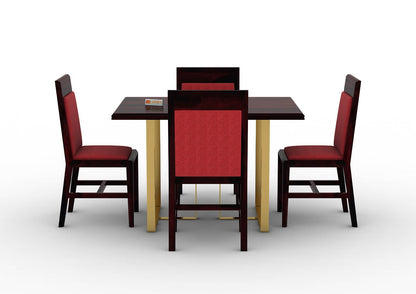 Ritaya-4-Seater-Dining-Set-Golden-Walnut-Red_4