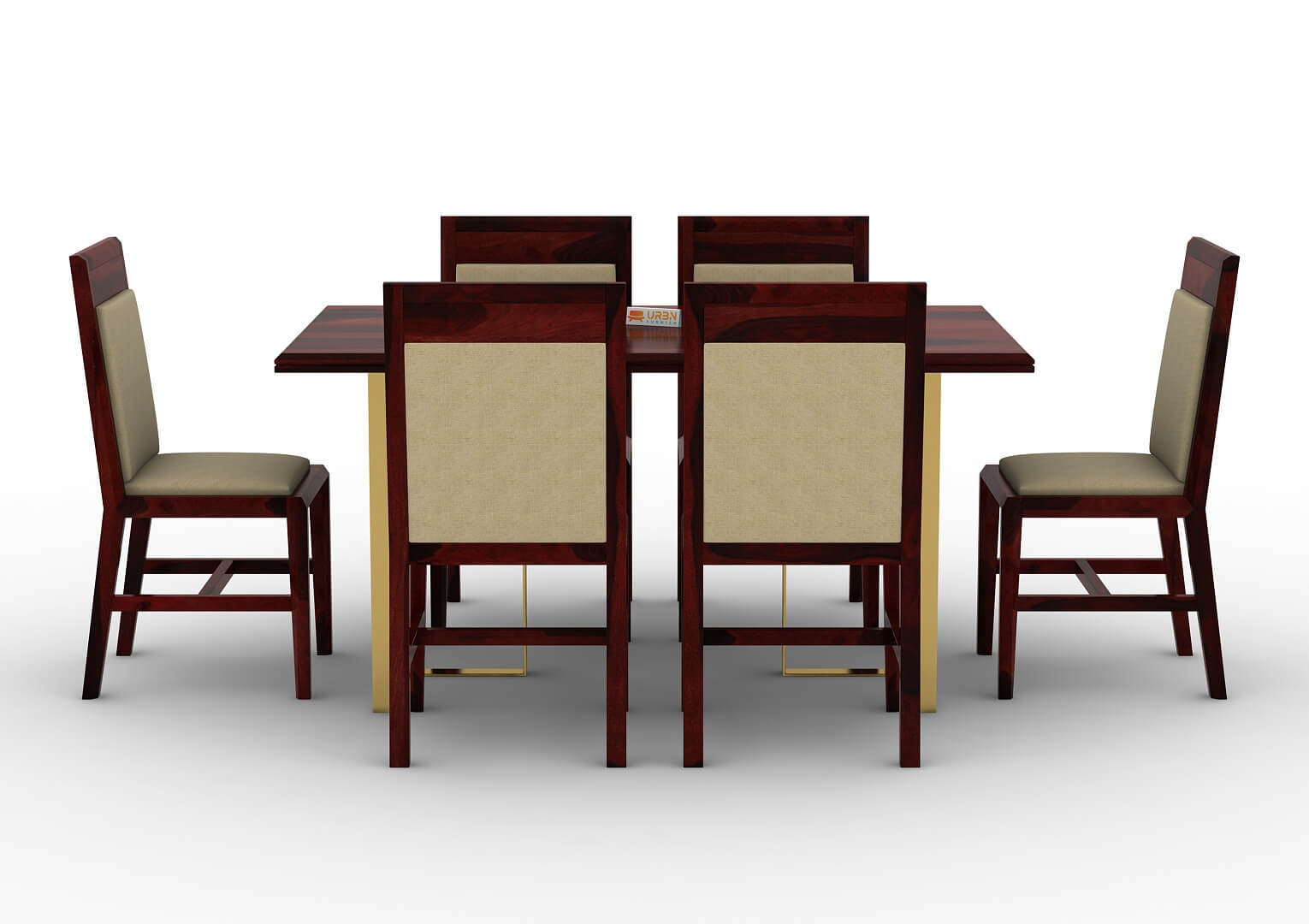 Ritaya-6-Seater-Dining-Set-Golden-Mahogany-Ivory_2