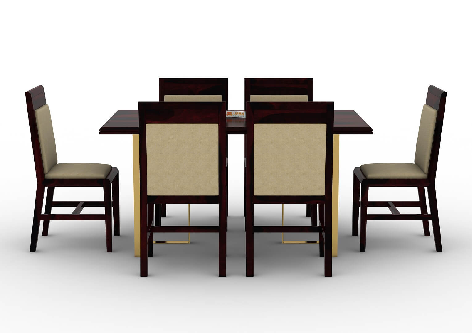 Ritaya-6-Seater-Dining-Set-Golden-Walnut-Ivory_2
