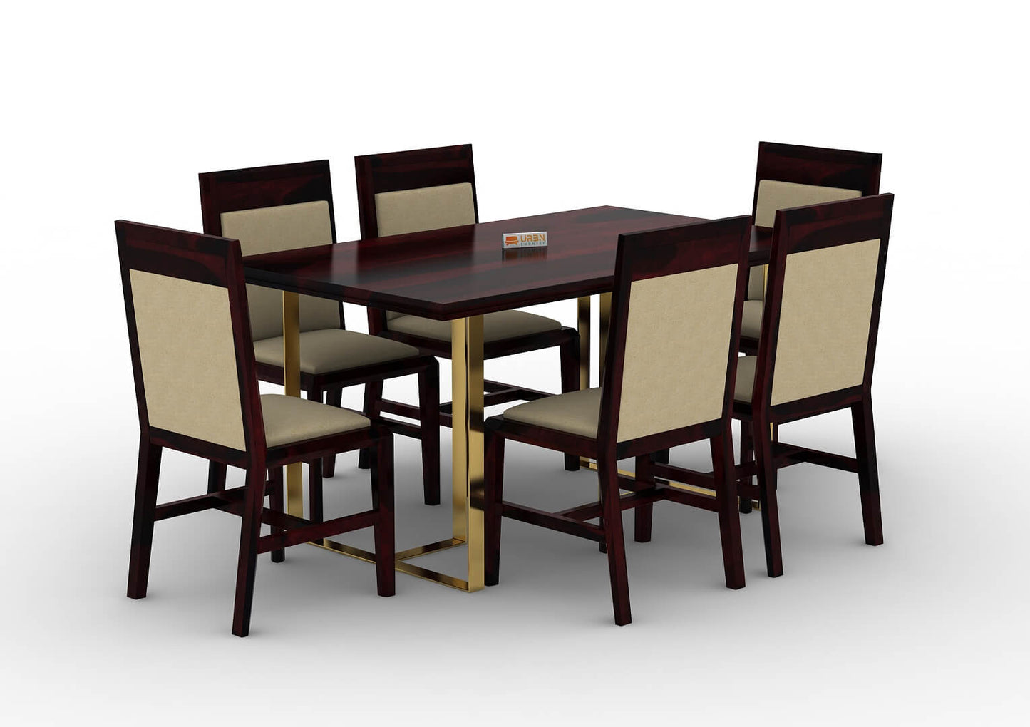 Ritaya-6-Seater-Dining-Set-Golden-Walnut-Ivory_3