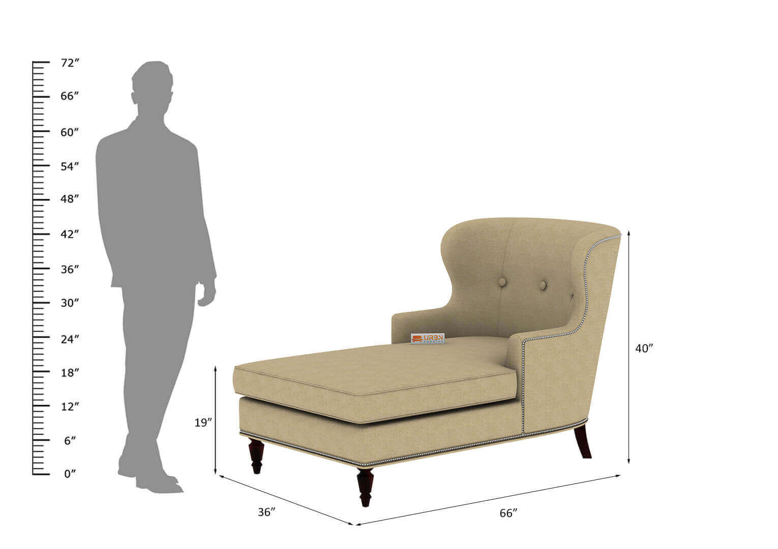 Roise Chaise Lounge - Urbnfurnish