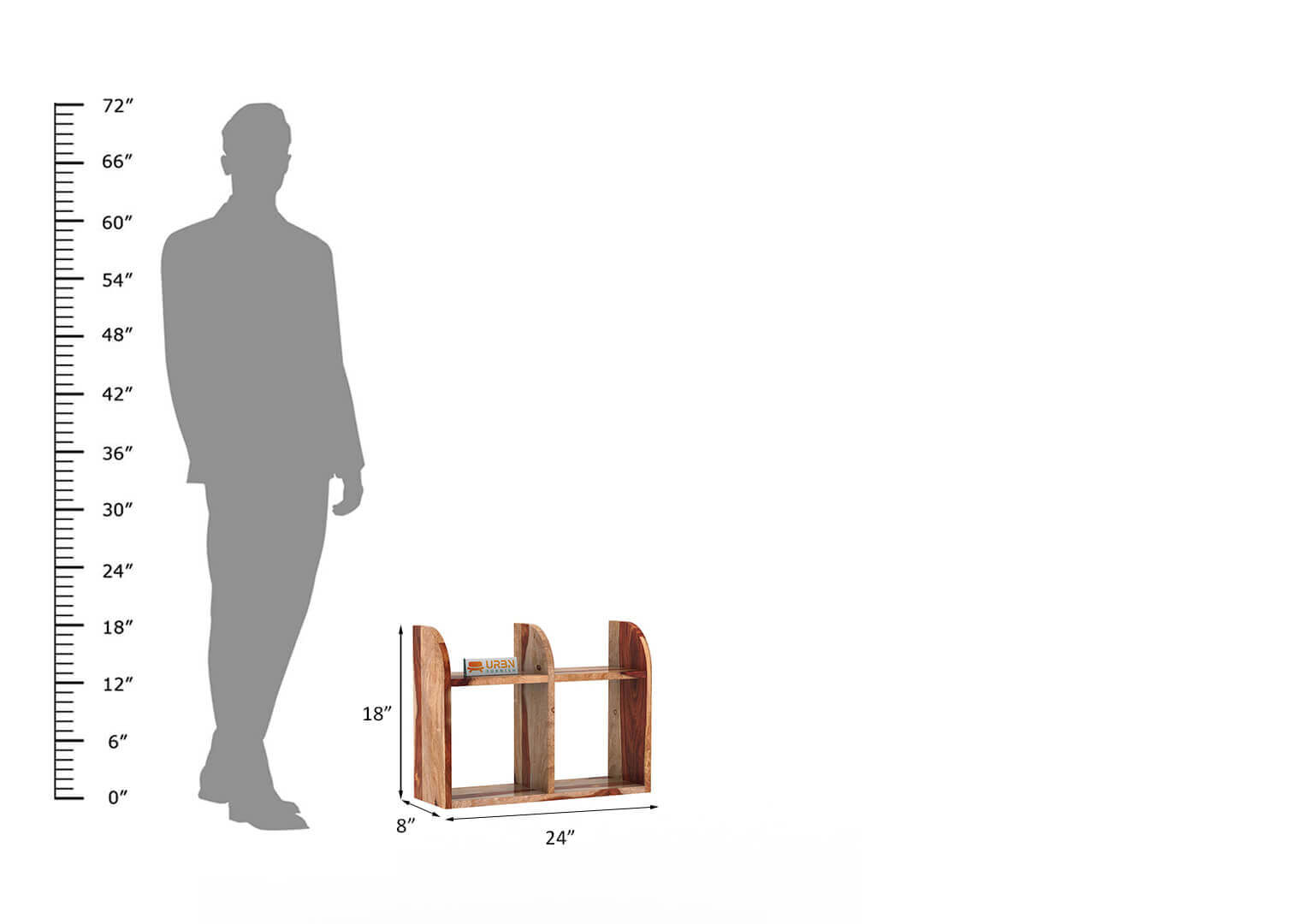 Rosas Wall Shelf - Urbnfurnish