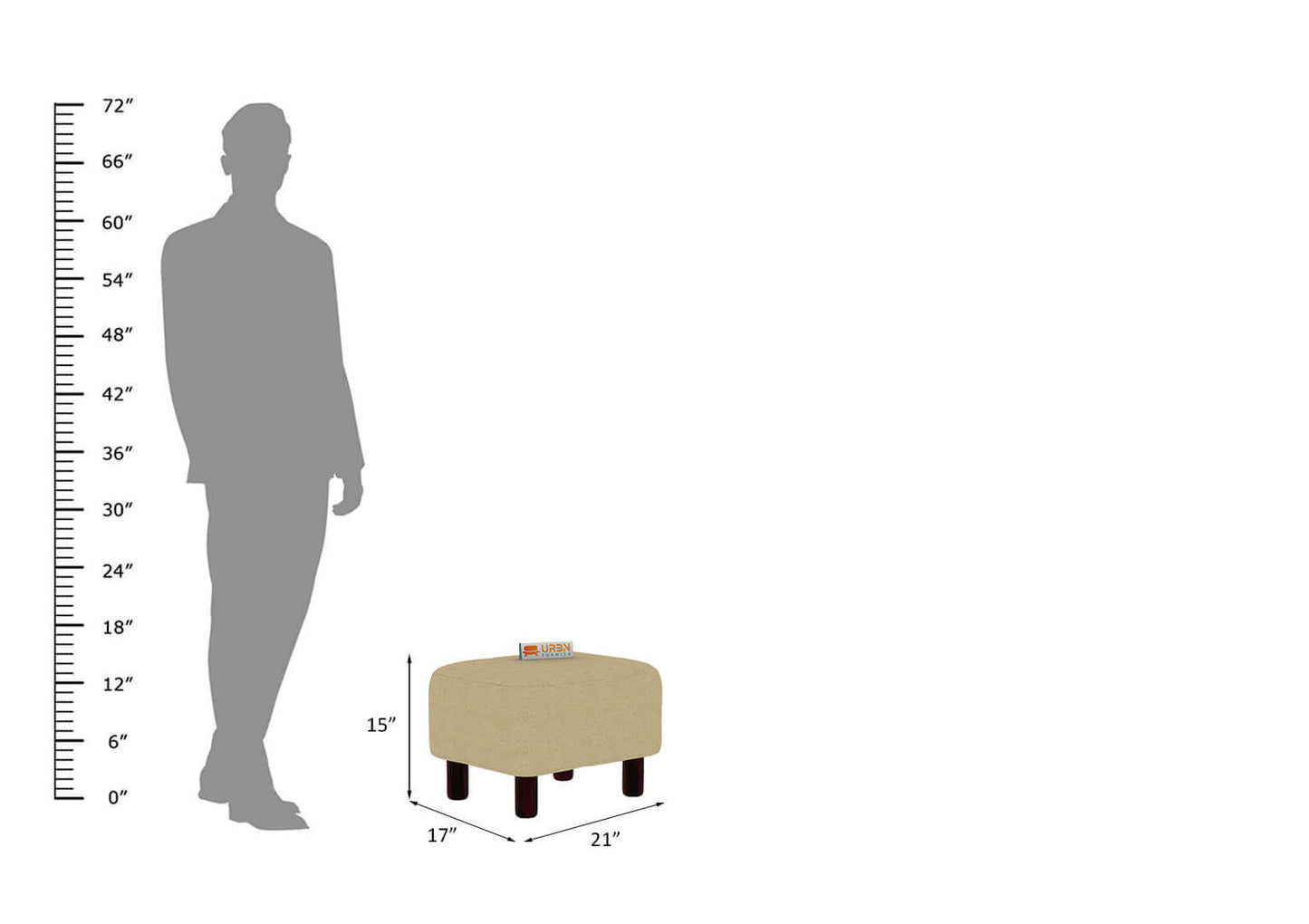 Ryla Ottoman - Urbnfurnish