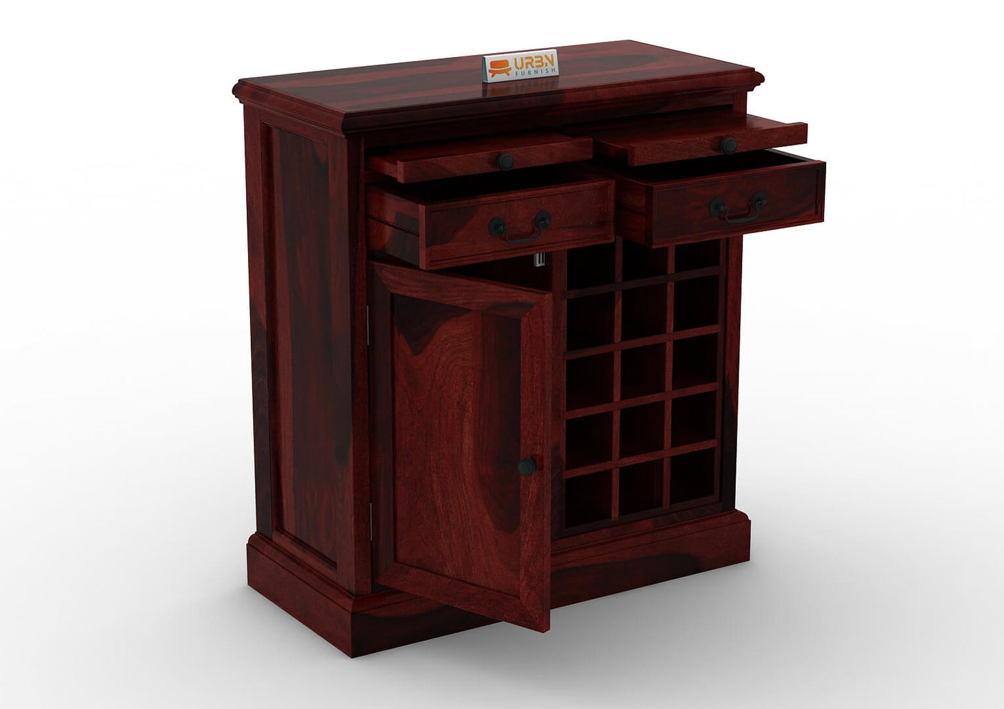 Selca-Wine-Cabinet-Mahogany_5
