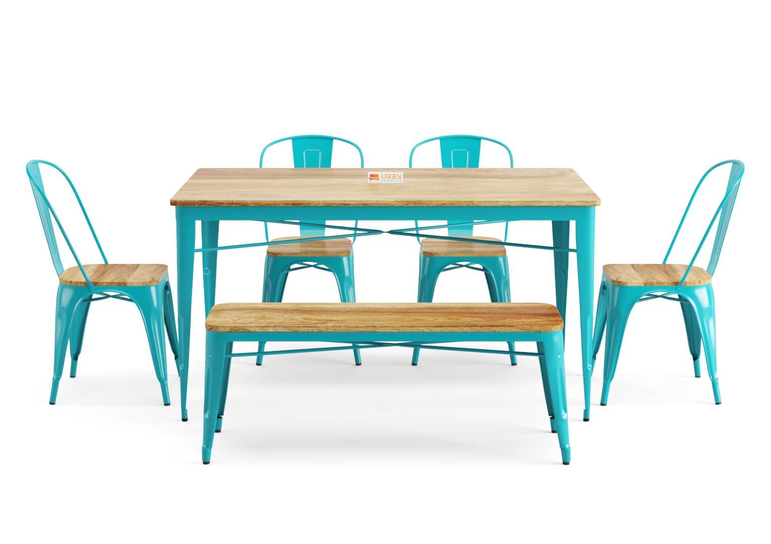 Sensa-6-Seater-Dining-Set-With-Bench-Cyan-Mango_2