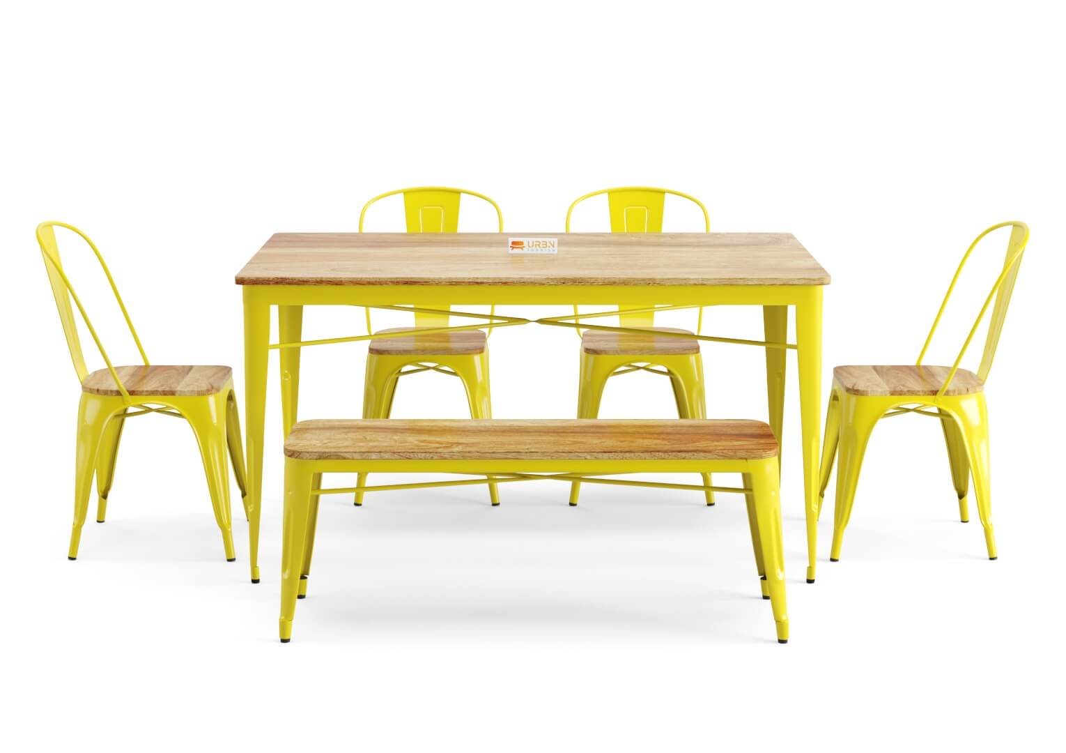 Sensa-6-Seater-Dining-Set-With-Bench-Yellow-Mango_2