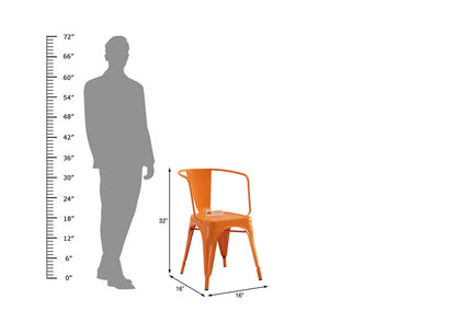 Sensa-Cafe-Chair-With-Arm-Orange_4