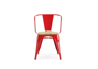 Sensa-Cafe-Chair-With-Arm-Red-Mango_2