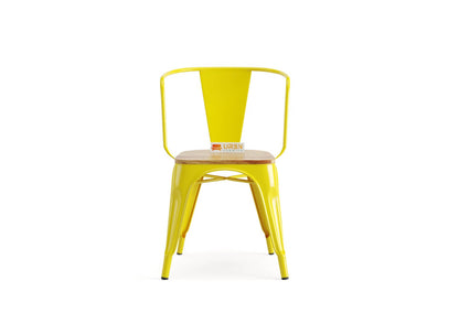 Sensa-Cafe-Chair-With-Arm-Yellow-Mango_2