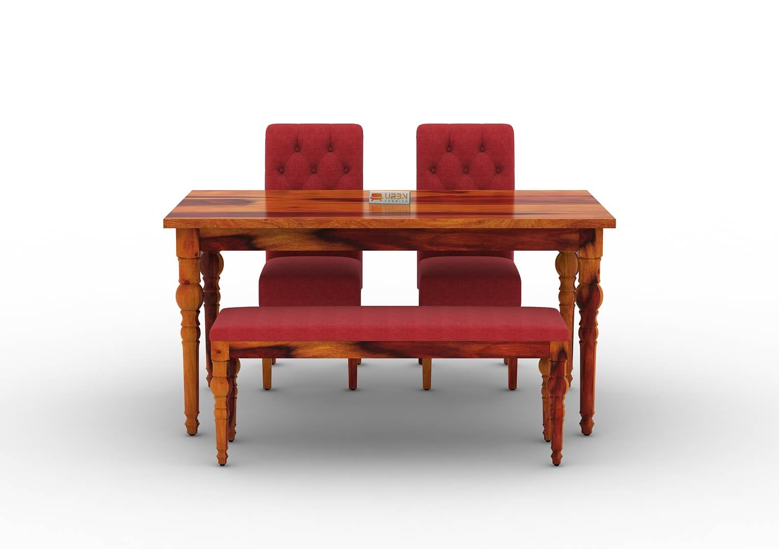 Shivami-4-Seater-Dining-Set-With-Bench-Honey-Red_2