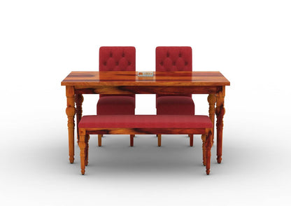 Shivami-4-Seater-Dining-Set-With-Bench-Honey-Red_2