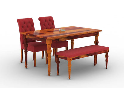 Shivami-4-Seater-Dining-Set-With-Bench-Honey-Red_3