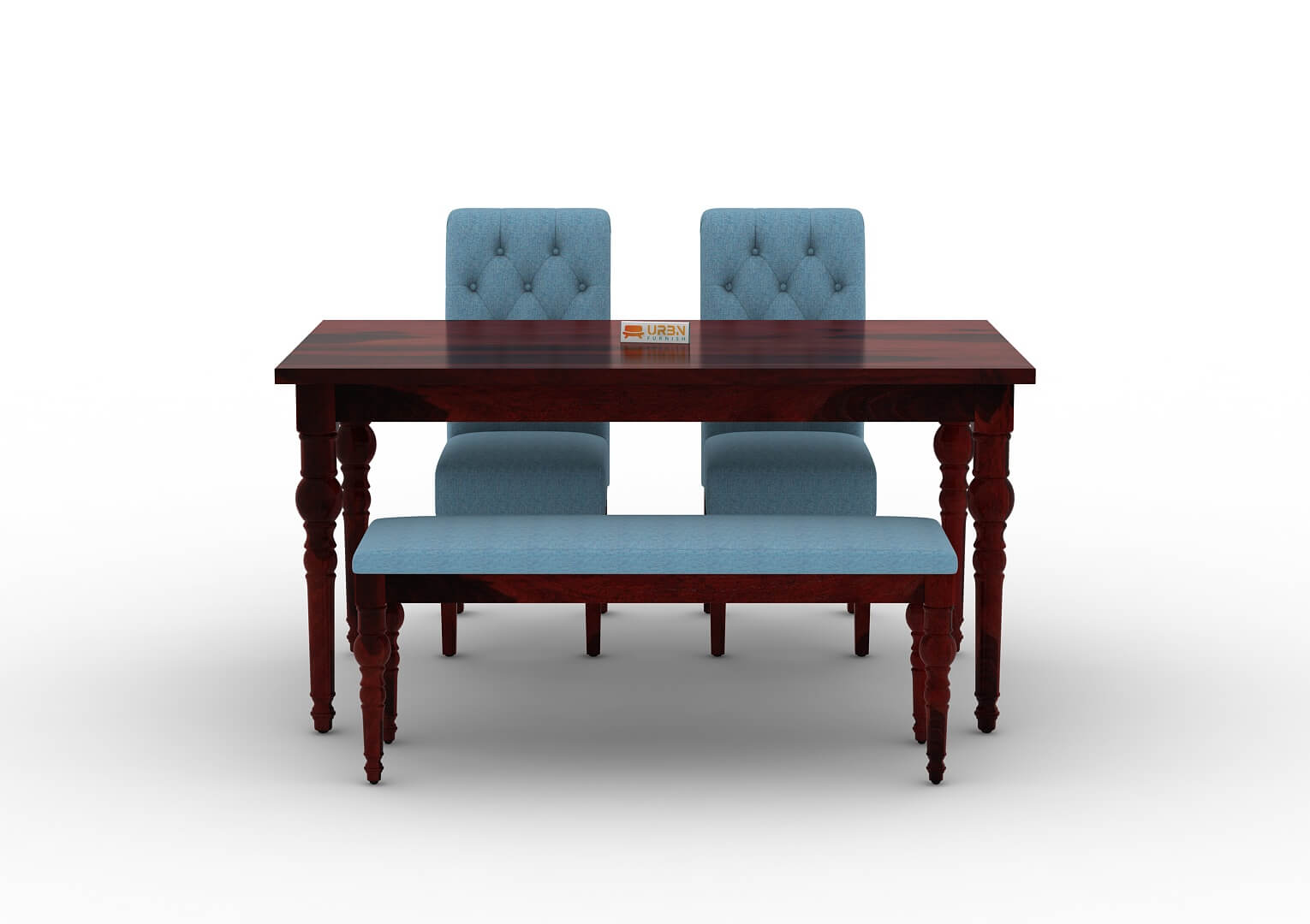 Shivami-4-Seater-Dining-Set-With-Bench-Mahogany-Blue_2