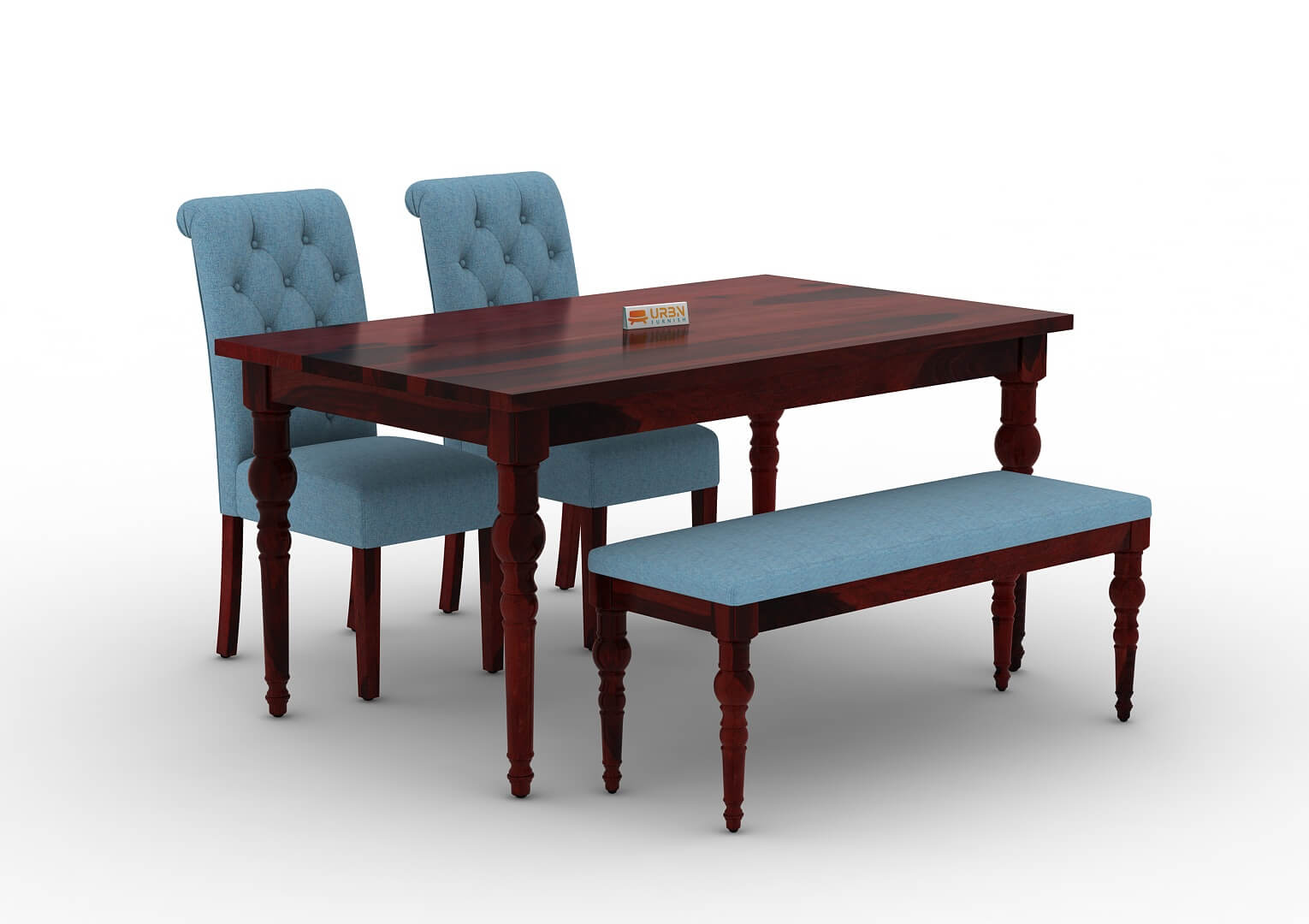 Shivami-4-Seater-Dining-Set-With-Bench-Mahogany-Blue_3