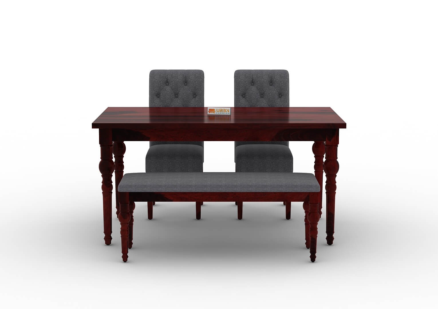 Shivami-4-Seater-Dining-Set-With-Bench-Mahogany-Gray_2