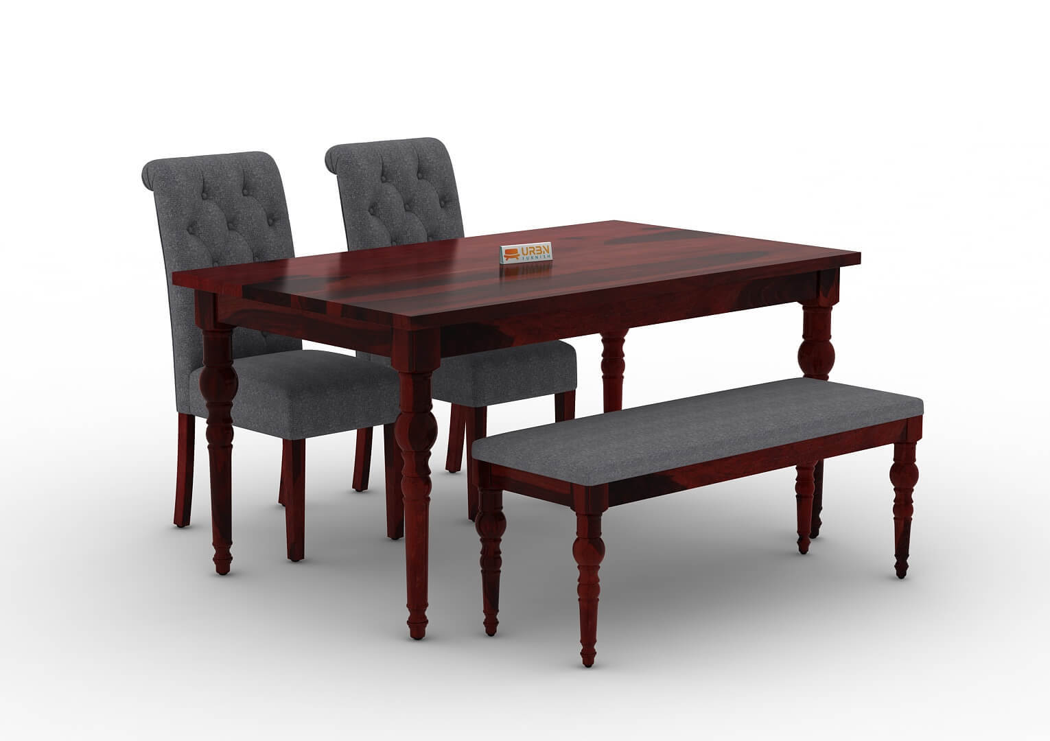 Shivami-4-Seater-Dining-Set-With-Bench-Mahogany-Gray_3