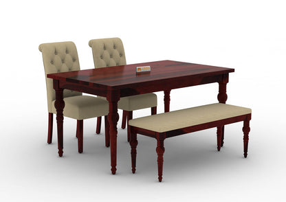 Shivami-4-Seater-Dining-Set-With-Bench-Mahogany-Ivory_3