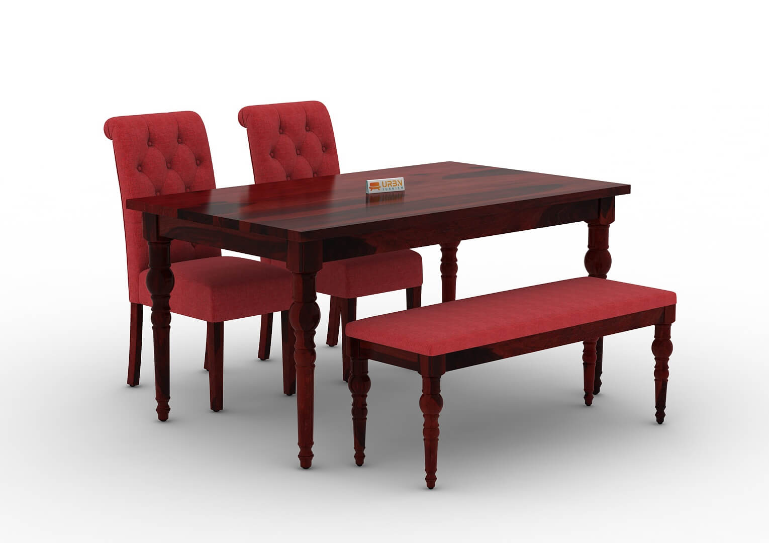 Shivami-4-Seater-Dining-Set-With-Bench-Mahogany-Red_3