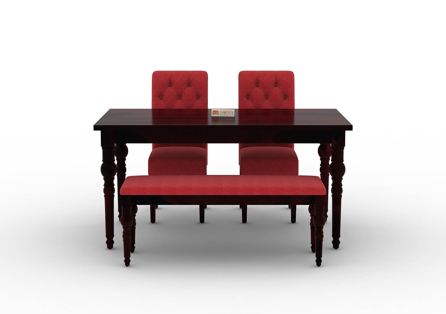 Shivami-4-Seater-Dining-Set-With-Bench-Walnut-Red_2