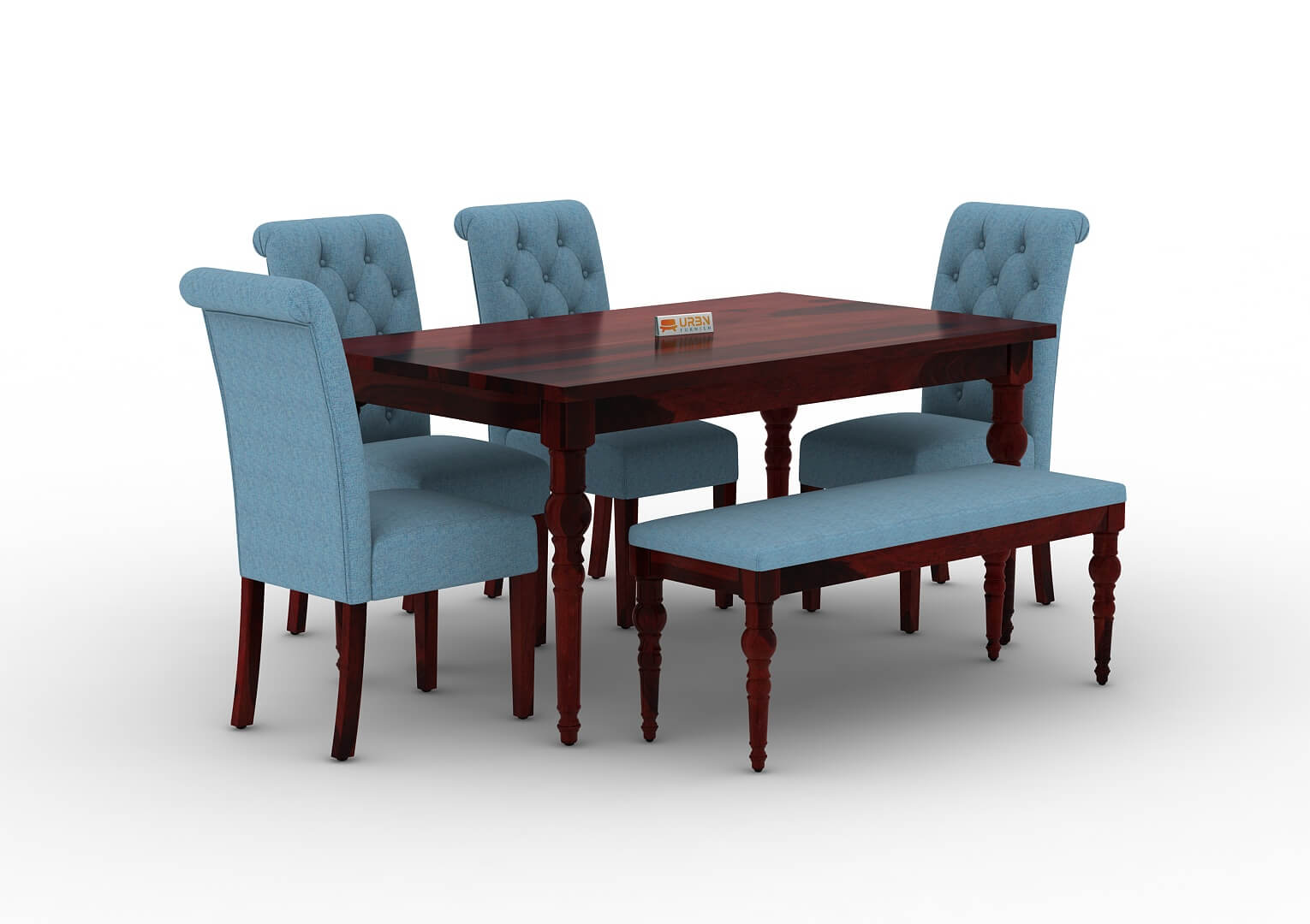 Shivami-6-Seater-Dining-Set-With-Bench-Mahogany-Blue_3