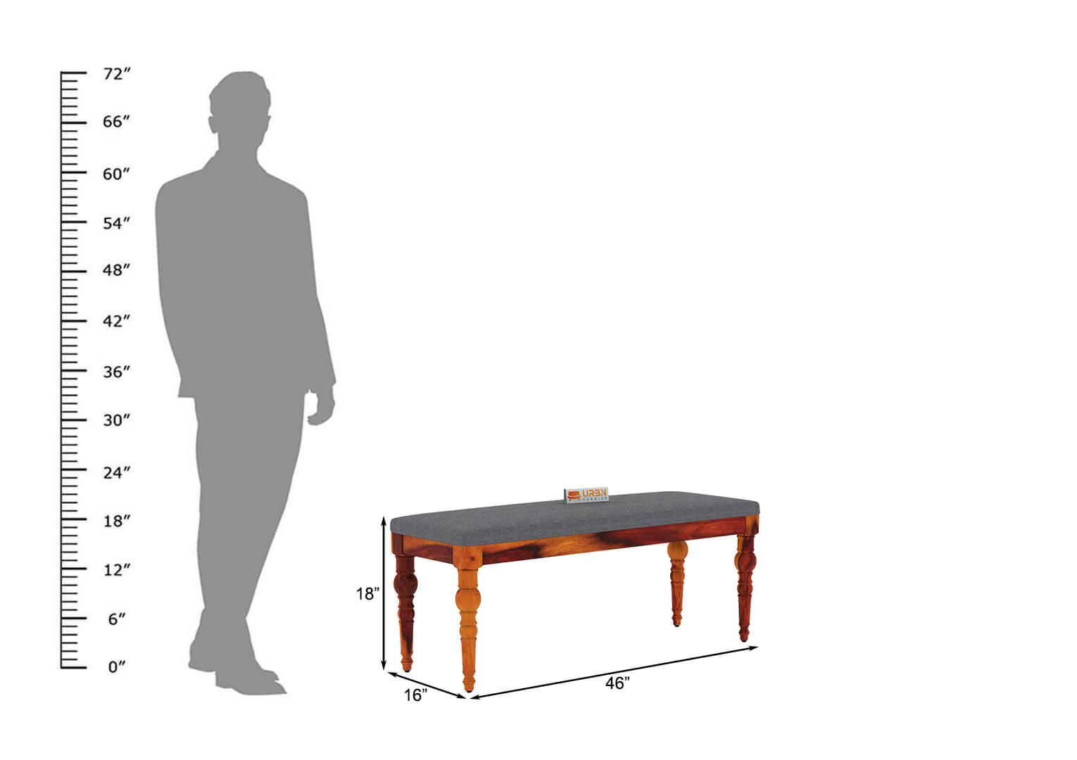 Shivami Bench Cushioned - Urbnfurnish