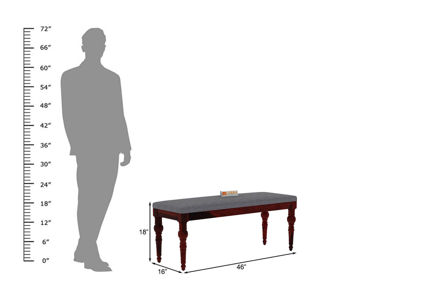 Shivami Bench Cushioned - Urbnfurnish