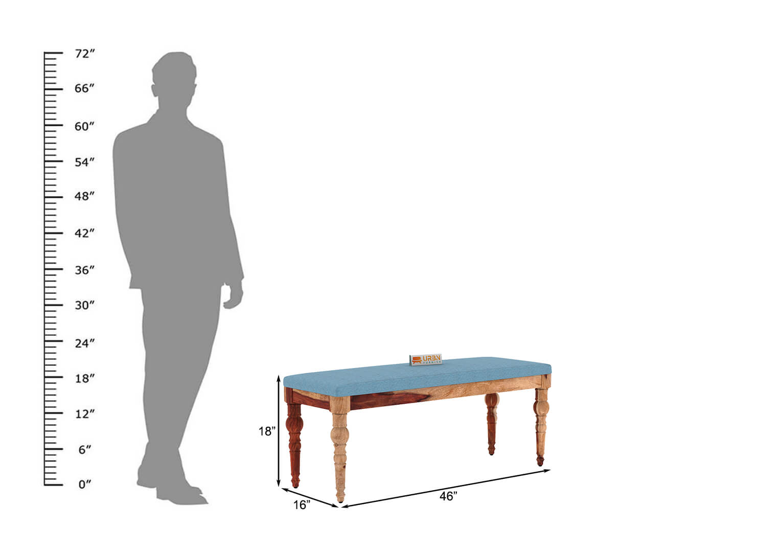 Shivami Bench Cushioned - Urbnfurnish