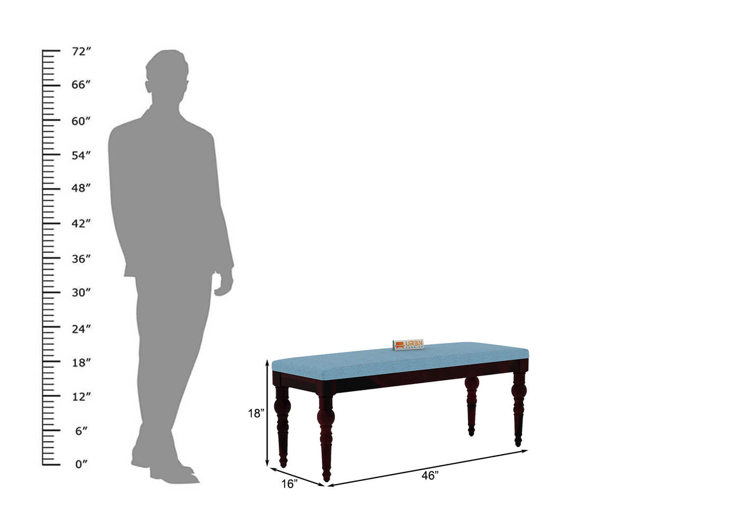 Shivami Bench Cushioned - Urbnfurnish