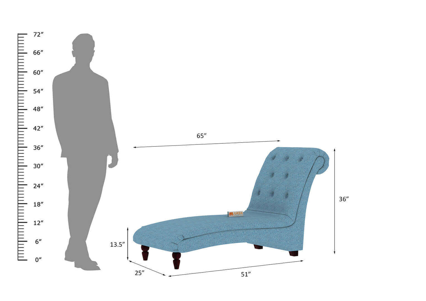 Snowdrop Chaise Lounge - Urbnfurnish