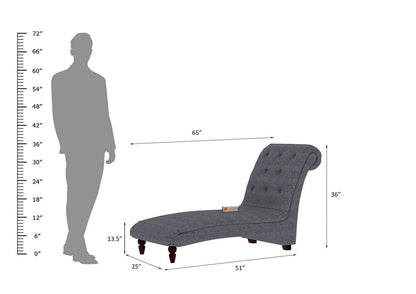 Snowdrop Chaise Lounge - Urbnfurnish