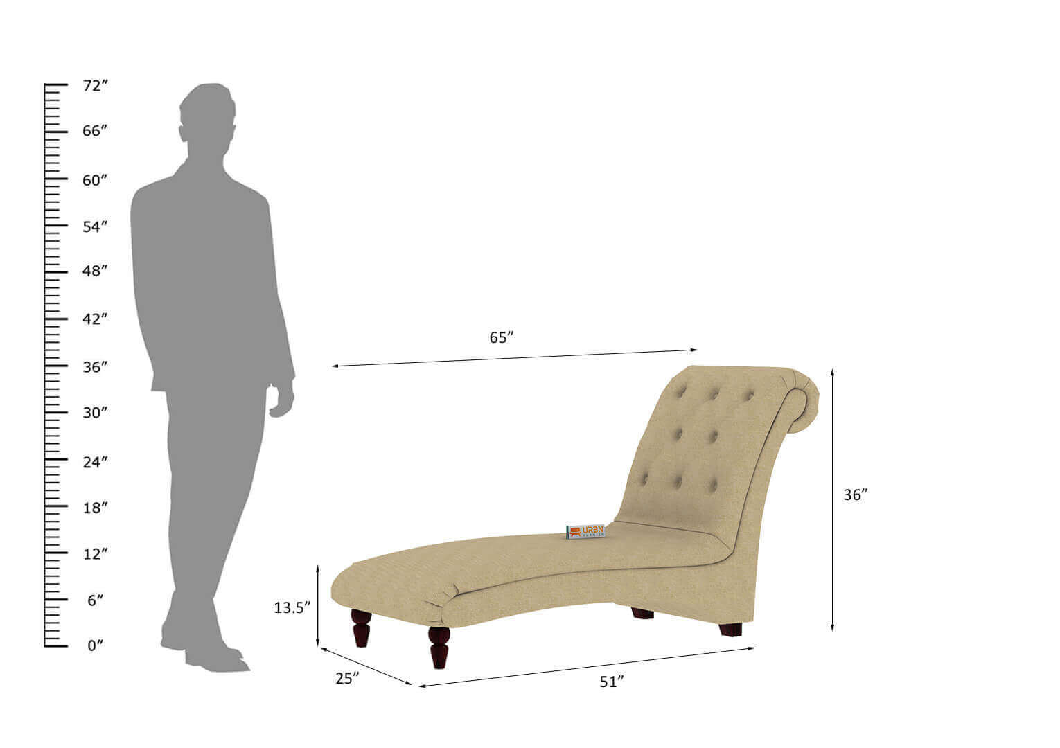 Snowdrop Chaise Lounge - Urbnfurnish