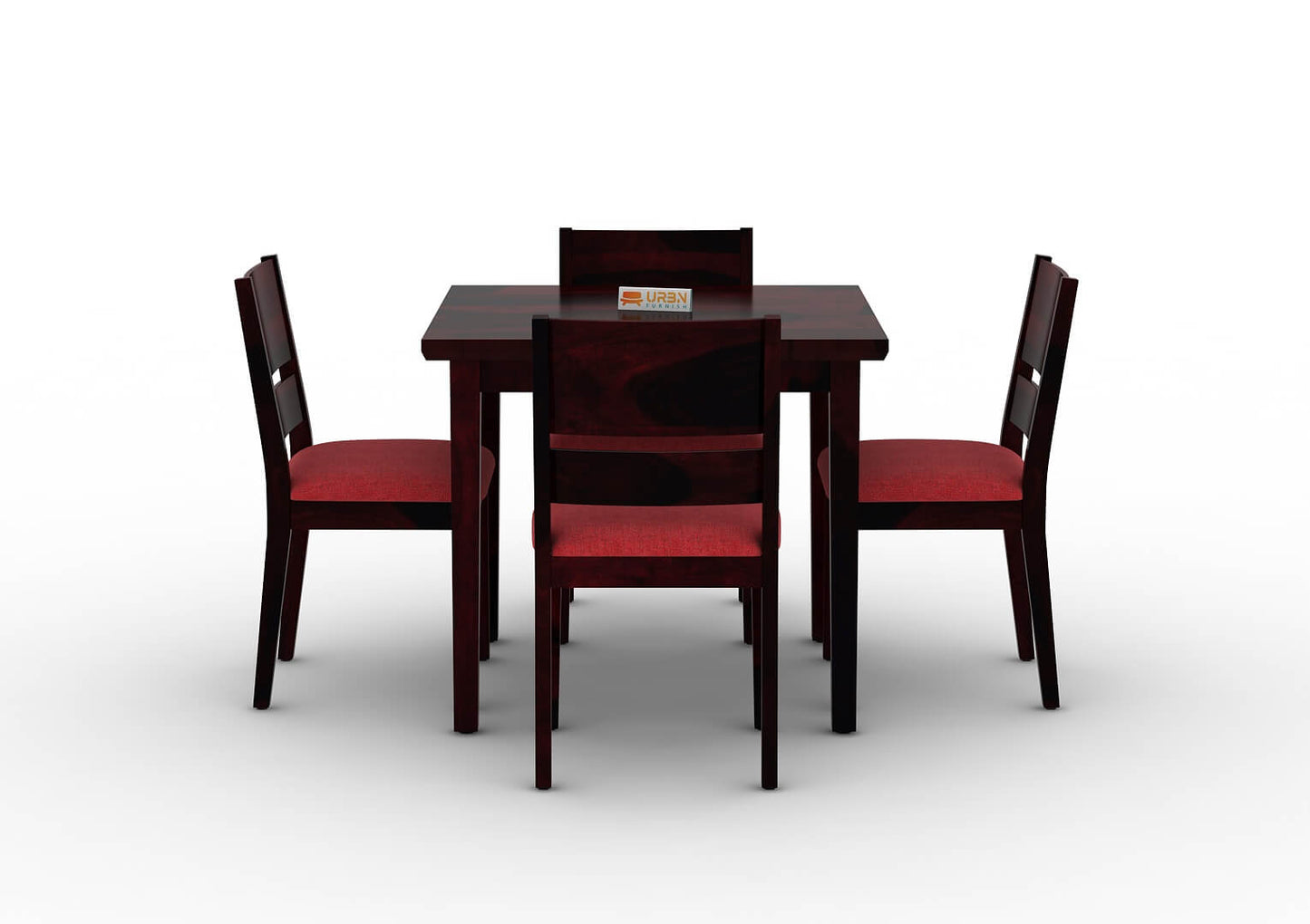 Sovrana-4-Seater-Dining-Set-Walnut-Red_2