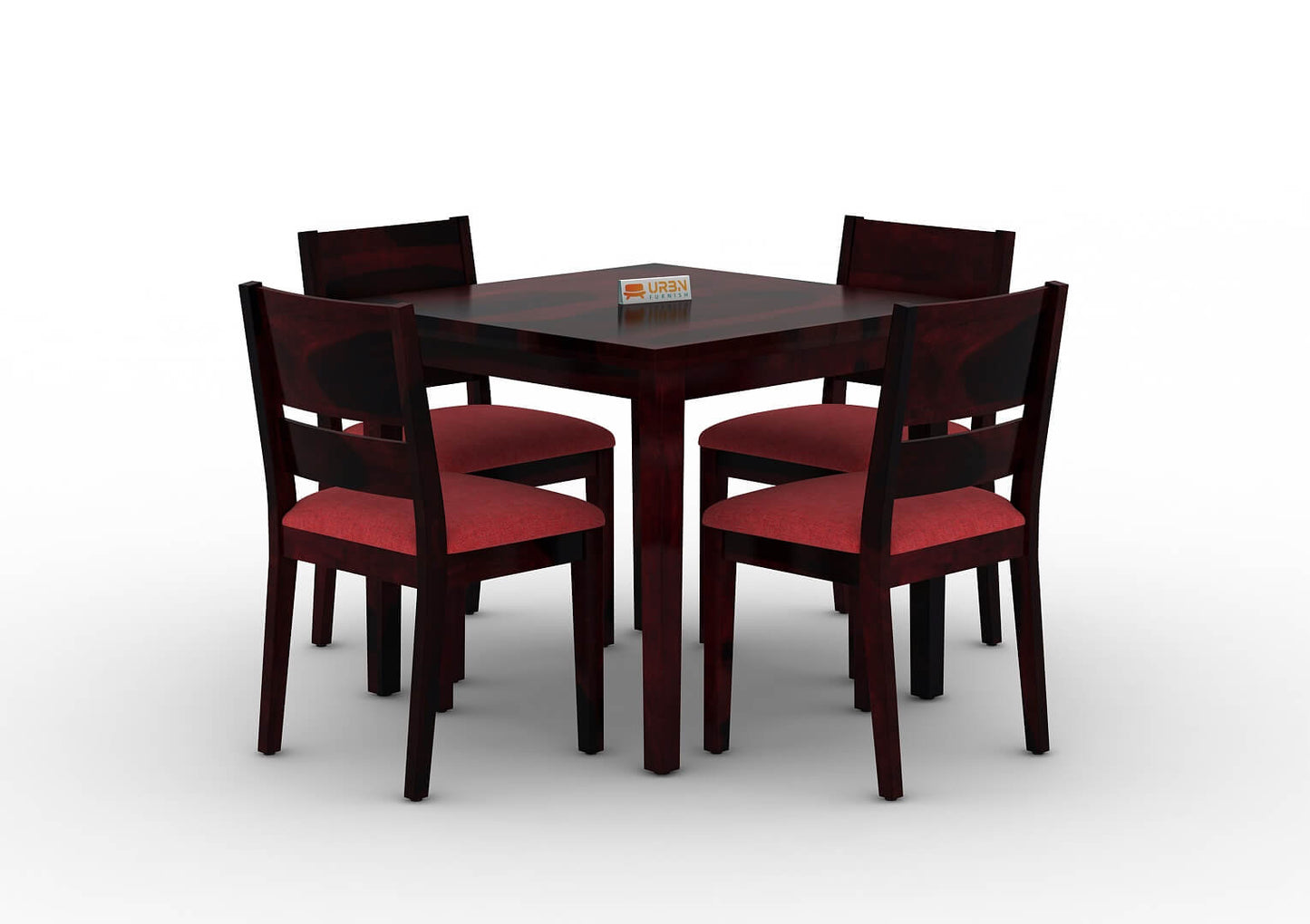 Sovrana-4-Seater-Dining-Set-Walnut-Red_3