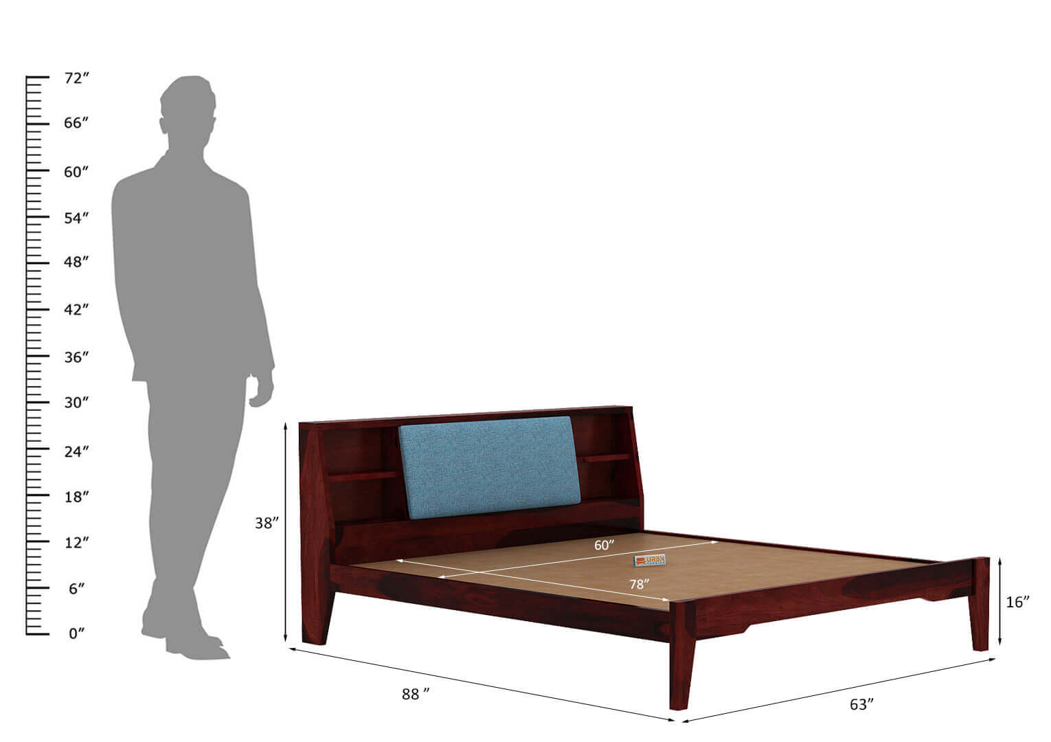 Space-Empress-Bed-Mahogany-Blue_8_-Queen-Size