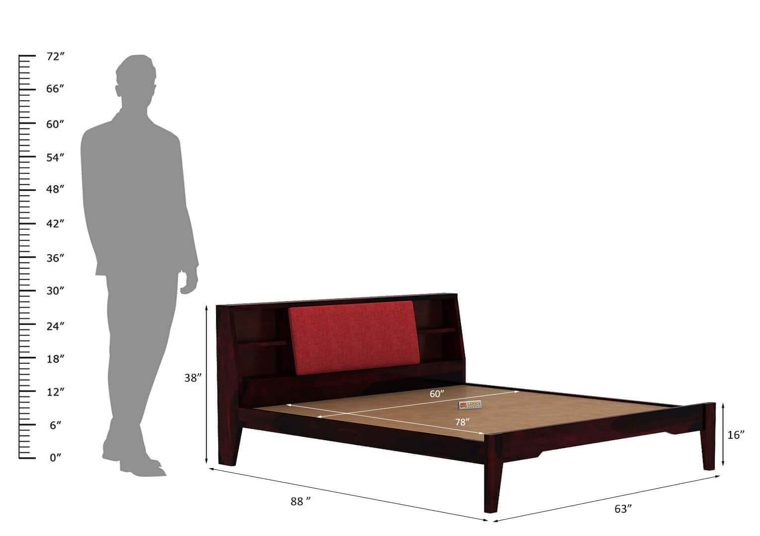 Space-Empress-Bed-Walnut-Red_8_-Queen-Size