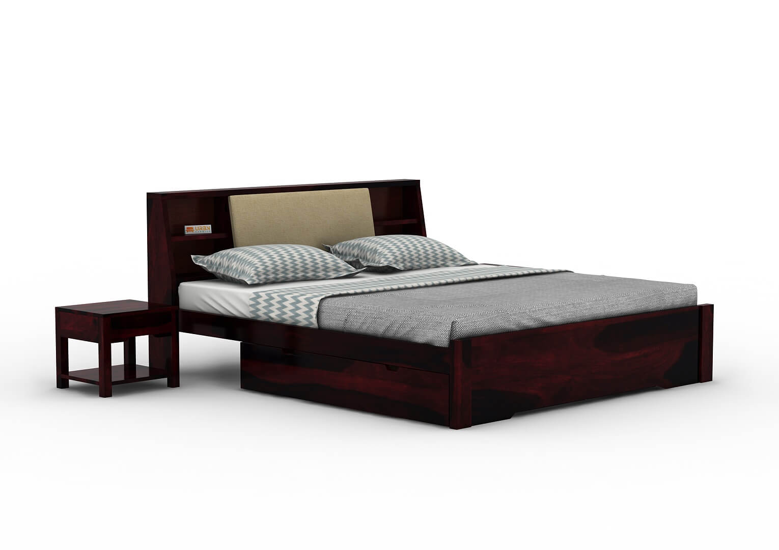Space-Empress-Bed-With-Drawer-Storage-Walnut-Ivory_3