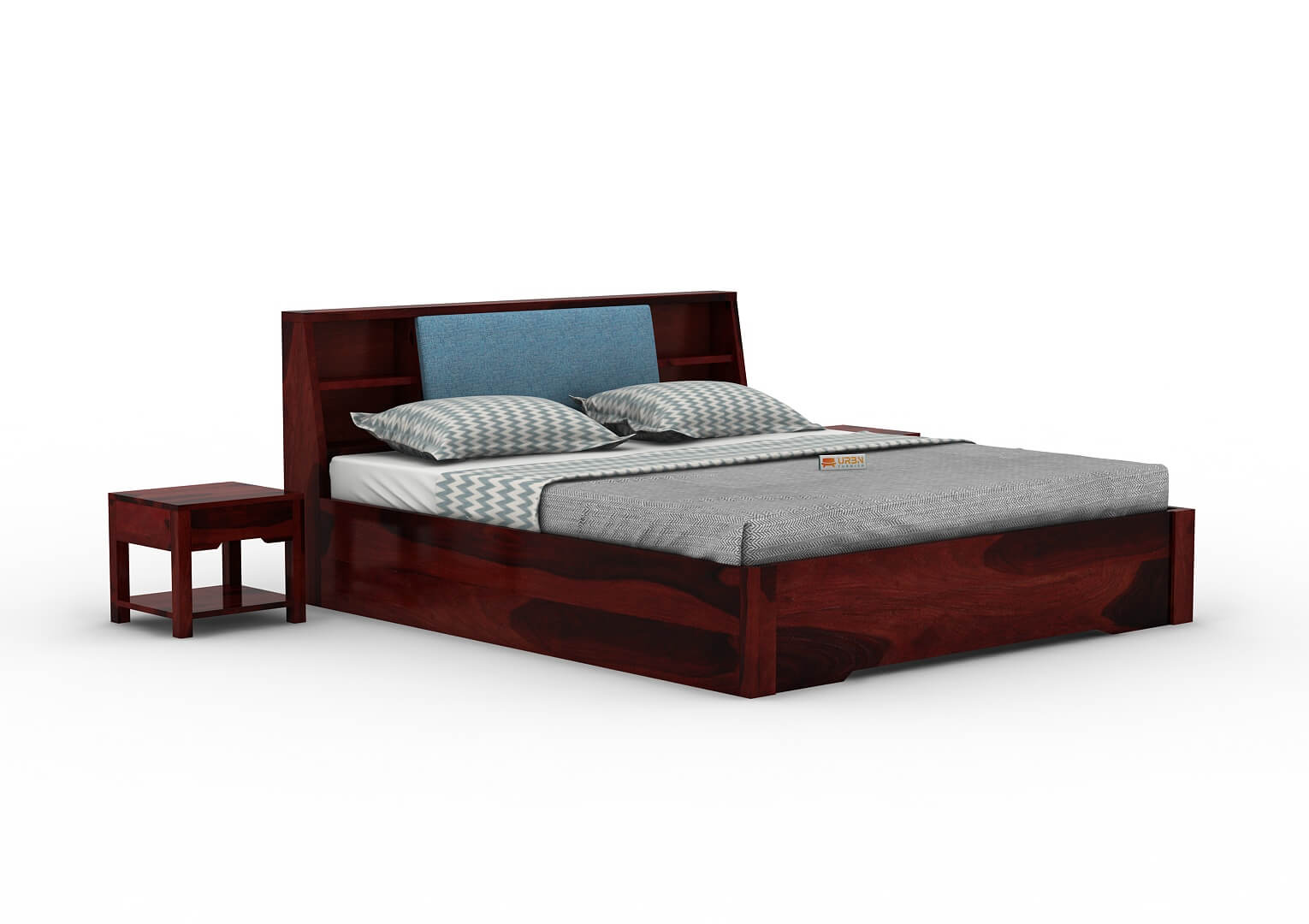 Space-Empress-Hydraulic-Bed-Mahogany-Blue_3