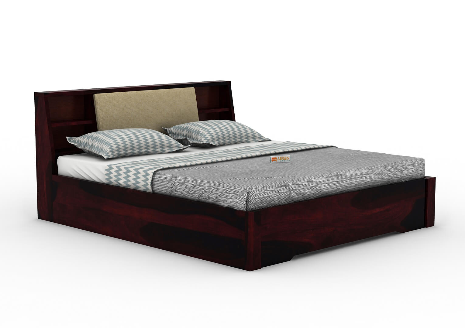 Space-Empress-Hydraulic-Bed-Walnut-Ivory_5